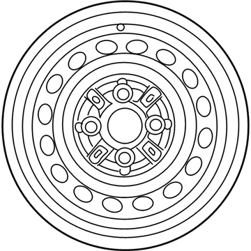 Toyota 42611-52311 Wheel, Steel