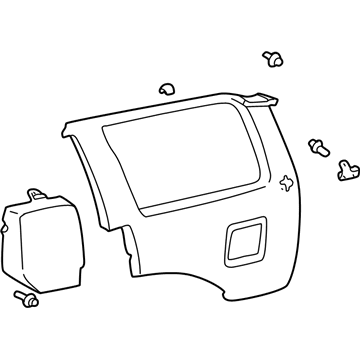 Toyota 64730-35010-B1 Quarter Trim Assy