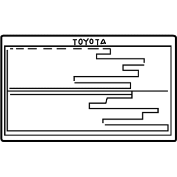 Toyota 11296-27020 Caution Label