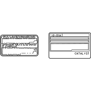 Toyota 87529-0E010 Info Label