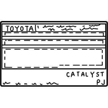 Toyota 11298-20780 Emission Label