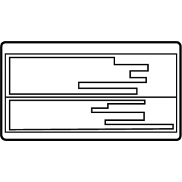 Toyota 42668-02030 Caution Label