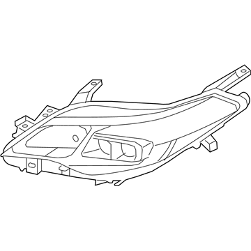 Toyota 81145-07130 Passenger Side Headlight Unit Assembly