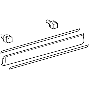 Toyota 75073-0R040 MOULDING Sub-Assembly, F