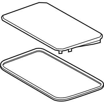 Toyota 63201-04010 Glass Sub-Assembly, SLID