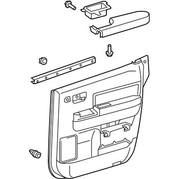 Toyota 67640-0C161-E0 Panel Assembly, Rear Door