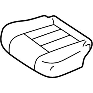 Toyota 71065-60130-B0 Rear Seat Cushion Cover, Right (For Separate Type)