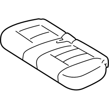 Toyota 71076-60630-B1 Rear Seat Cushion Cover, Left (For Separate Type)