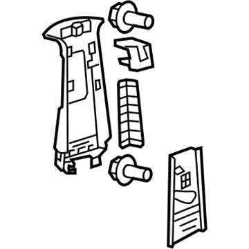 Toyota 62410-AC081-A0 Garnish, Center Pillar, RH