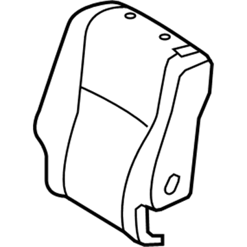 Toyota 71077-0E190-E0 Rear Seat Back Cover, Right (For Separate Type)