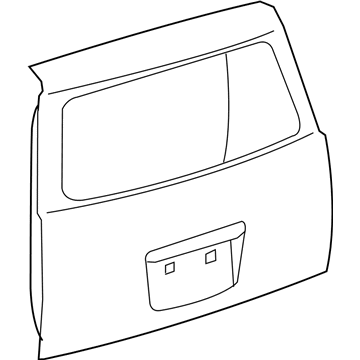 Toyota 67005-52671 Panel Sub-Assy, Back Door