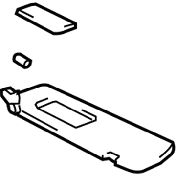 Toyota 74310-AC181-A0 Sunvisor, Passenger Side