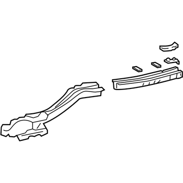 Toyota 57612-06904 Sidemember Assembly