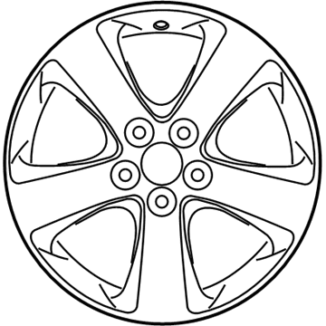 Toyota 42611-08070 Wheel, Alloy