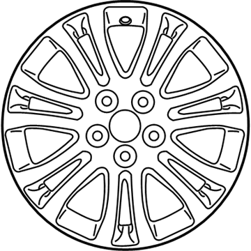 Toyota 42611-08130 Wheel, Disc