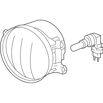 Toyota 81210-02110 Lamp Assembly, Fog, RH