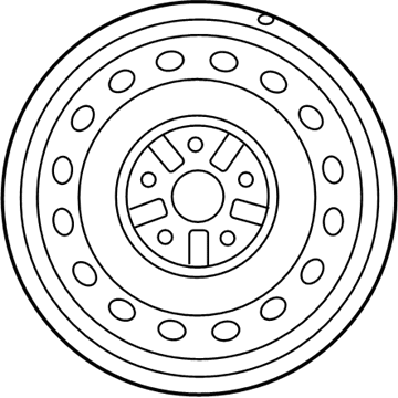 Toyota 42611-06350 Wheel, Steel