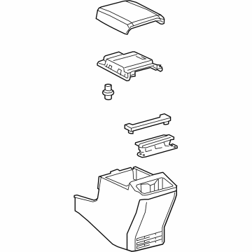 2019 Toyota Tacoma Center Console Base - 58910-04040-C0