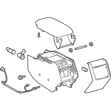 Toyota 58810-07130-C2 Box Assembly, Console