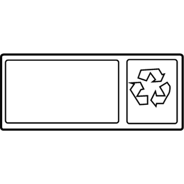 Toyota 28898-26010 Battery Label