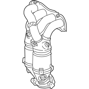 Toyota 25051-28260 Exhaust Manifold Converter Sub-Assembly