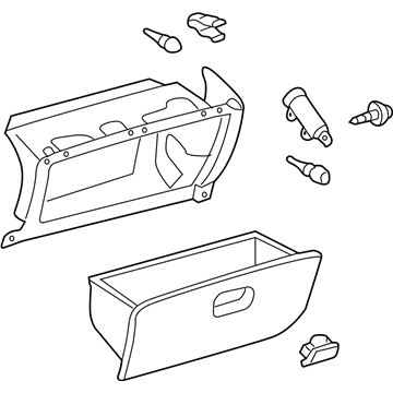 Toyota 55303-AA040-A0 Glove Box Assembly