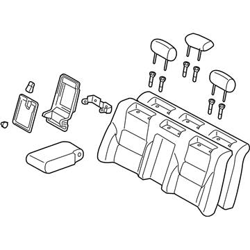 Toyota 71480-AC070-E0 Back Assembly, Rear Seat