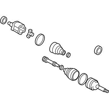 Toyota 43430-60061 Axle Assembly