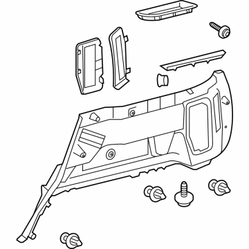 Toyota 64730-35130-C0 Panel Assembly, Deck Trim