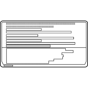 Toyota 41992-0R010 Info Label