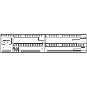 Toyota 74528-0E020 Warning Label