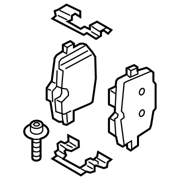 2022 Toyota GR Supra Brake Pad Set - 04466-WAA01