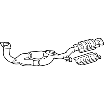 Toyota 17410-20290 Front Exhaust Pipe Assembly