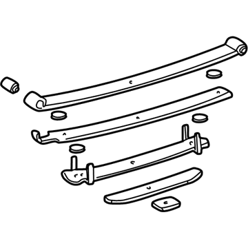 Toyota 48220-04342 Leaf Spring