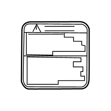 Toyota 74584-60042 Warning Label