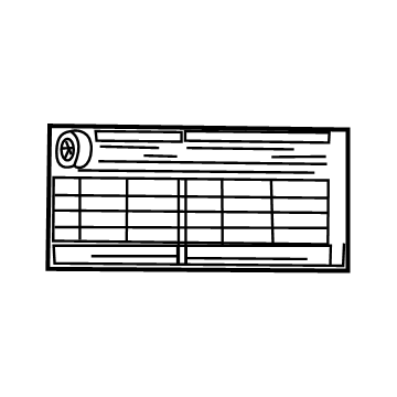 Toyota 42661-60392 Tire Pressure Label