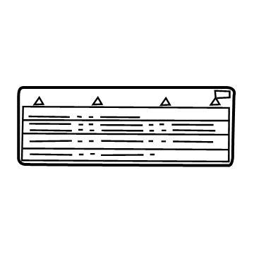 Toyota 88723-60481 Caution Label