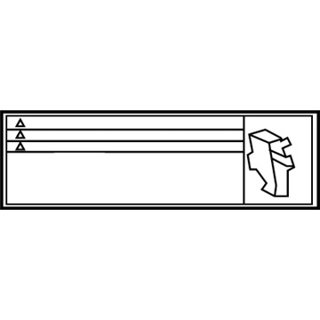 Toyota 74544-60350 Warning Label