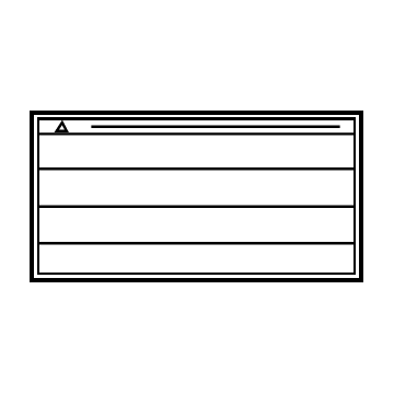 Toyota 45248-30020 Warning Label