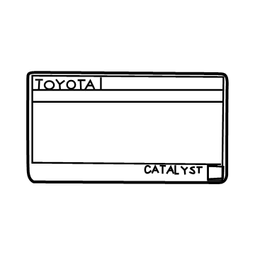 Toyota 11298-38245 Emission Label