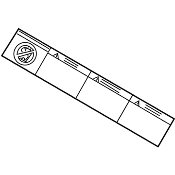 Toyota 74596-60030 Air Bag Label