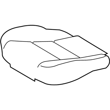 Toyota 71072-0R070-A2 Front Seat Cushion Cover, Left(For Separate Type)