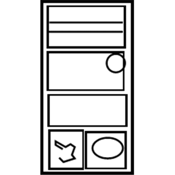 Toyota 74544-08060 Caution Label