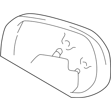 Toyota 87931-1A840 Mirror Glass, Passenger Side