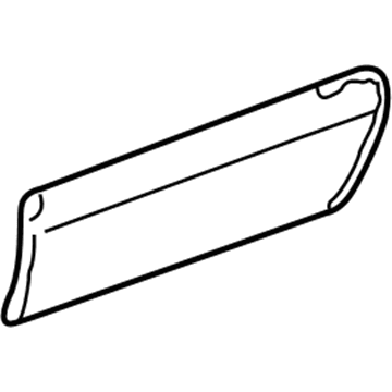 Toyota 75742-42070-J0 Moulding, Rear Door, Outside LH