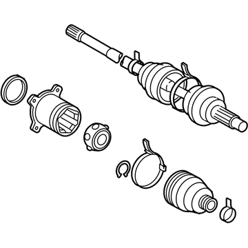 2011 Toyota Highlander Axle Shaft - 42340-48081