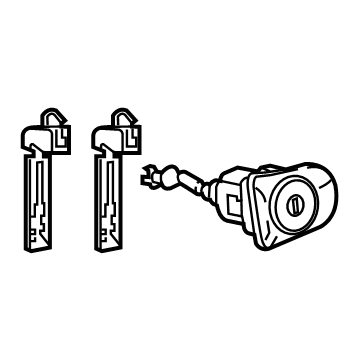 Toyota 69052-08050 Cylinder & Key Set