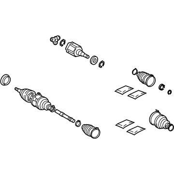 Toyota 43430-04071 Axle Assembly