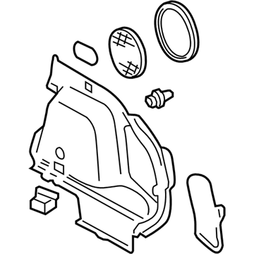 Toyota 64730-02081-B0 Side Trim Panel