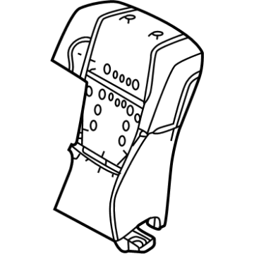 Toyota 71552-0C310 PAD, FR SEAT BACK, L